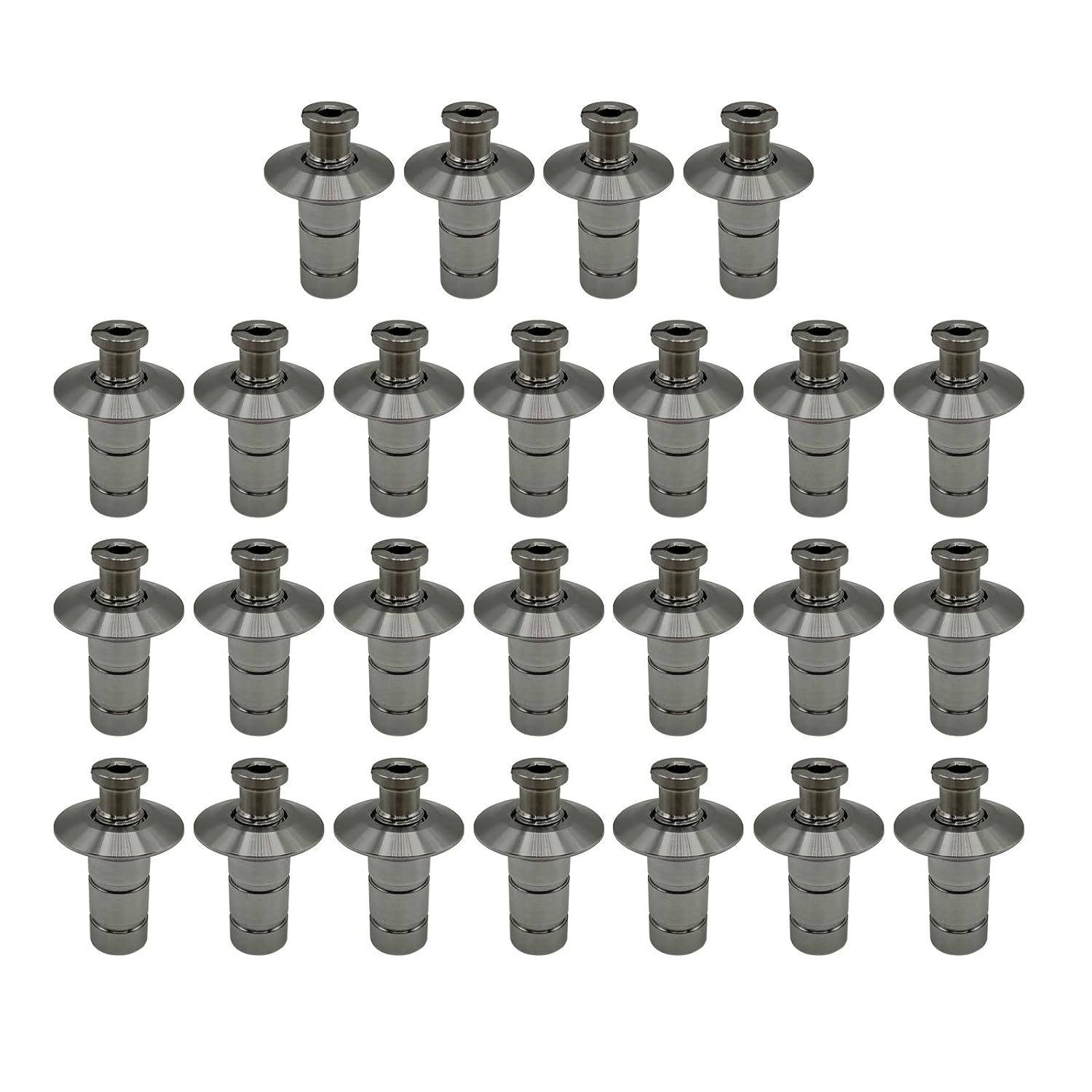 25 Pack Stainless Steel Pool Cover Anchors For Concrete And Pavers, Made Of High