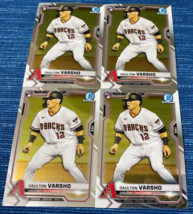 Lot of 4 2021 Bowman Chrome RC DAULTON VARSHO Rookie Card # 95 Diamondbacks - $2.00