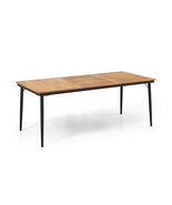 79 Inch Acacia Wood Outdoor Dining Table for 8 with 1.9 Inch Umbrella Ho... - €211,52 EUR
