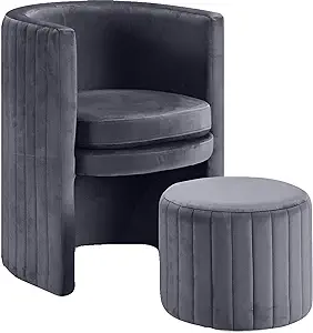 Selena Collection Modern | Contemporary Velvet Upholstered Accent Chair ... - $457.99