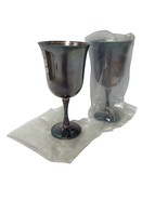 Salem Silverplate Goblets Made In Portugal Vintage Lot Of 2 New Open Pkg - $278.65 MXN