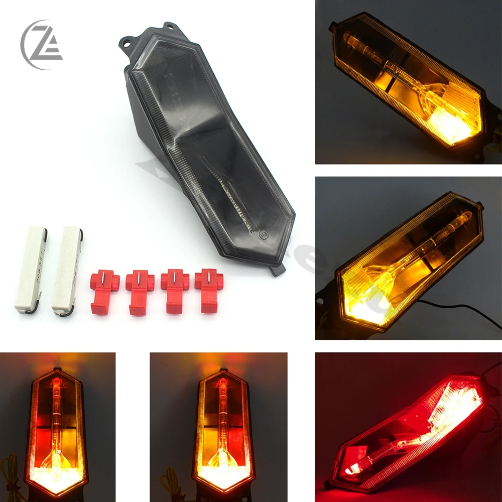 ACZ Motorcycle E-Mark Rear Tail Light ke Turn Signals Integrated LED Light   YZF - £270.19 GBP