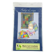Black Cat Creations Quilt PATTERN Baby Loveys Row Pieced Border Rectangle - £11.32 GBP