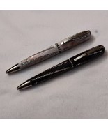 LOt of 2pc Visconti Divina Royale Ball Pen Black &amp; White Set, Made in italy - $5,525.41 MXN