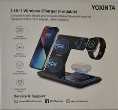 3 IN 1 wireless folding compatible APPLE iwatch bluetooth headset equipp... - $26.68