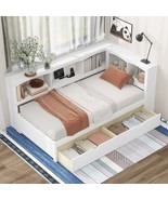 White Twin Daybed: Storage, USB, &amp; More - $649.33 CAD