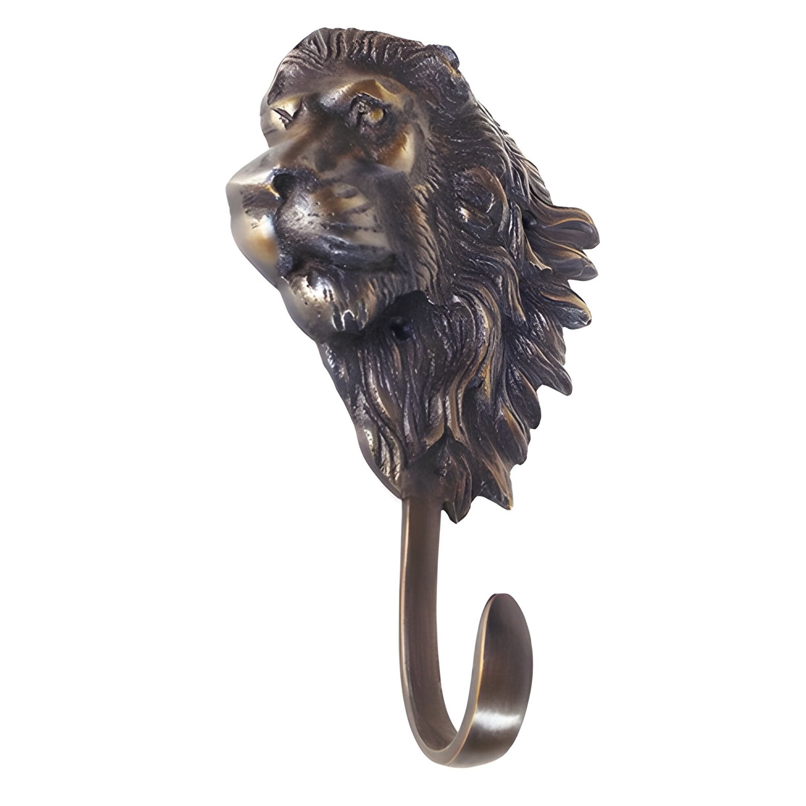 Lot of Solid Brass Clothes Hanger set 6.5&quot; Vintage Pants Hanger Lion Motif - $49.00+