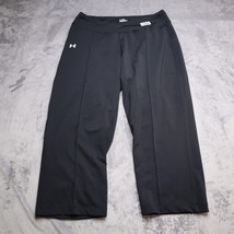 Under Armour Yoga Capri Pants Adult M Black Lightweight Athletic Casual ... - $29.68