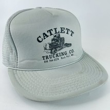 Mesh Snapback Trucker Hat Catlett Trucking Rockport MO Missouri Cap VTG - £10.89 GBP