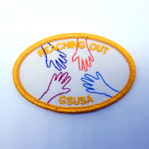 Girl Scout REACHING OUT GS USA Badge Patch Initiative Fun Patches - $5.83