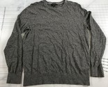 Banana Republic Maglione Uomo Grande Grigio Seta Lino Girocollo Morbido - $13.95