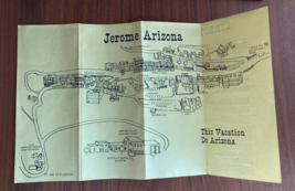 Jerome Arizona AZ Map &amp; Directory Of Business And Buildings Map Brochure - $20.00