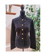 My Michelle Women&#39;s Black Cotton Long Sleeve Buttons Front Casual Jacket... - $599.30 MXN