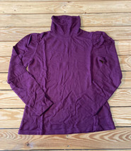 Candace Cameron Bure NWOT Women’s Puff Sleeve Turtleneck size XS Purple BL - £12.57 GBP