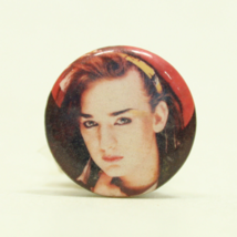 Culture Club Boy George Pin Button Vintage 1980s Pop Badge Pinback #5 - £4.59 GBP