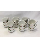 Venture Holiday Wishes Holly Cups Christmas Set of 12 Xmas - $29.39