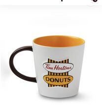 Tim Hortons Retro  3D  16 Oz  ceramic Coffee Mug /Tea Cup 2025 NIB - $26.18