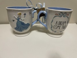 Rae Dunn Disney Princess Cinderella &quot;A Dream Come True&quot; Mug Double Sided - £31.93 GBP