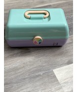 Caboodle Storage Carry Make Up Case Lavender Purple Sea Green Mirror - £12.34 GBP