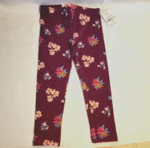 Carter&#39;s Toddler Girls Leggings Purple Floral sz 2T NWT - £6.87 GBP