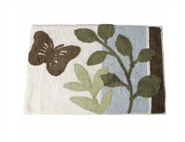 Bathroom Bath Rug Mat Butterfly Fluttering Collection Saturday Knight - £7.22 GBP