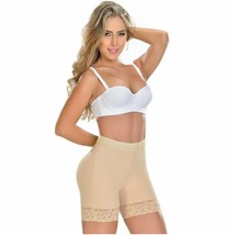 Colombian MYD 322 Women Powernet Thigh High Waist Shapewear Shorts Levanta Cola - £53.14 GBP