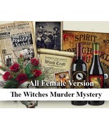 WITCHES ALL FEMALE murder mystery dinner party game download. Instant Do... - $19.95