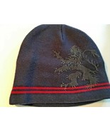 Boys Bead Lion Family Crest Blue Beanie Hat Stocking Cap 011-48 - $6.88
