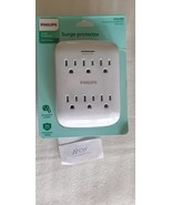 Philips 6-outlet 2-USB Ports Surge Protector White 900V - $18.28 CAD