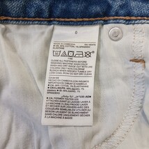 Old Navy RN#160476 Women's Blue Frayed Bottom Pockets Denim Mini Skirt Size 0 image 3