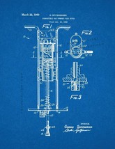 Combustible Gas Powered Pogo Stick Patent Print - Blueprint - £6.28 GBP+