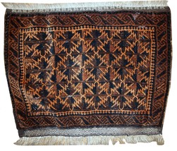 Hand made antique Afghan Baluch bag face 1.6&#39; x 2.1&#39; ( 50cm x 65cm ) 1920s 1C366 - £534.02 GBP