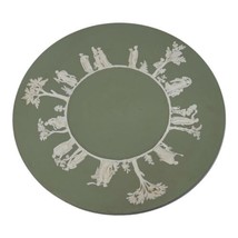 Wedgwood Sage Green JasperWare Classical Greek 9 3/8” Plate Sacrifice Pattern 71 - £29.45 GBP