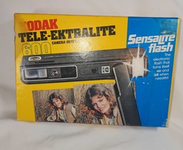 Kodak Tele-Ektralite 600 Camera Uses 110 Film Box Manual Good Condition Works - £14.91 GBP