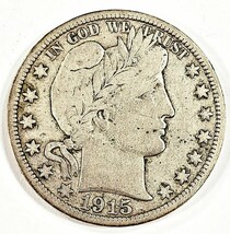 1915-S 50C Barber Demi Dollar En Fin État , Léger Gris Couleur, Complet ... - $73.45