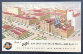Vintage Schlitz Beer Milwaukee WI Factory Advertising Postcard - £14.81 GBP