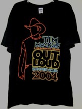 Tim McGraw Concert Tour T Shirt Vintage 2004 Out Loud Summer Tour Size Large** - £51.12 GBP