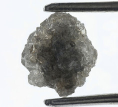 Raw Rough Natural Loose 1.43 Carat Grey 8.65x7.88x3.35MM Diamond - £33.54 GBP