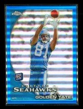 2010 Topps Chrome Rookie Refractor Baseball Card C11 Golden Tate Seahawks Le - £6.69 GBP