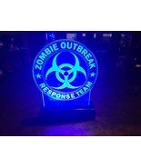 Zombie Outbreak Response Team 10&quot; Light up plaque Walking Dead Apocalypse - $39.37 CAD