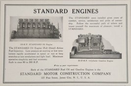 1930? Print Ad Standard Marine Engines Made in Jersey City,New Jersey - £11.93 GBP