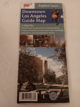 AAA Folded Map Explore! Series Downtown Los Angeles Guide Map 2004 Edition  - $14.99