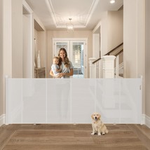 Upgrade Extra Wide 150&quot; Retractable Baby Gates Extra Wide(150&quot; W x 42&quot; H... - $93.23 CAD