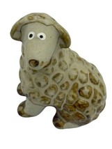 Sheep Ceramic Pottery Whimsical 2.5&quot; Lamb Figurine Farm Animal - £9.59 GBP