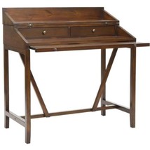 Safavieh American Homes Collection Wyatt Dark Teak Writing Desk - £253.38 GBP