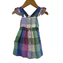 Gap Plaid Ruffle Shoulder Sundress with Bloomers Size 3-6 Month New - £19.80 GBP