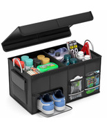 CLESOO Car Trunk Organizer with Lid - Collapsible Multi Compartment Car ... - $157.31 CAD