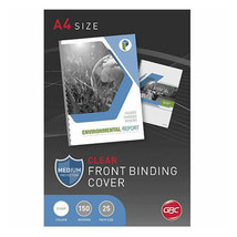 GBC Ibico Binding Covers A4 Clear - 150 micron 25pk - $37.69