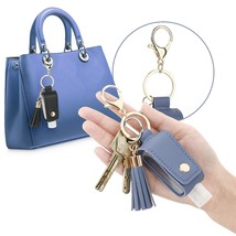 3pcs 30ml Pu Leather Hand Sanitizer Spray Bottle Travel Container Keychain - £12.74 GBP+