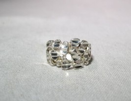 925 Sterling Silver Diamond Cut Signed Women&#39;s Ring Size 6 K1424 - £22.50 GBP